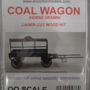 Ancorton Models Ancorton OOCW1 Kohlewagen (Pferd nicht enthalten) (Baugröße H0/OO, lasercut)