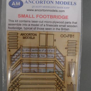 Ancorton Models Ancorton OOFB1 Kleine voetgangersbrug (Schaal H0/00, lasercut)