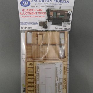 Ancorton Models Ancorton OOGV2 Guards van allotment shed (H0/OO gauge, lasercut)