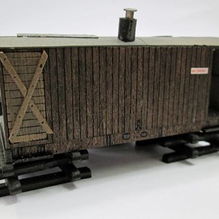 Ancorton Models Ancorton OOGV2 Scheune aus altem Güterwagen (Baugröße H0/OO, lasercut)