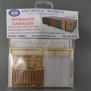 Ancorton Models Ancorton OOTG1 Terraced Garages (H0/OO gauge, lasercut)