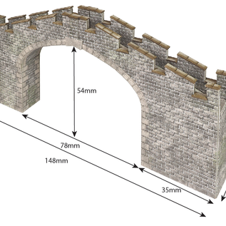 Metcalfe Metcalfe PN196 Castle wall bridge (Gauge N)