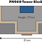 Metcalfe Metcalfe PN960 Tower block (low relief) (Gauge N)