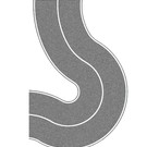 NOCH Noch 60710 Landweg bocht, grijs