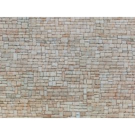 NOCH Noch 56642 3D-Kartonplatte “Kalksteinmauer”