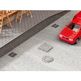 NOCH Noch 14218 Kanaldeckel und Gullys (Spur H0), 25 Stück