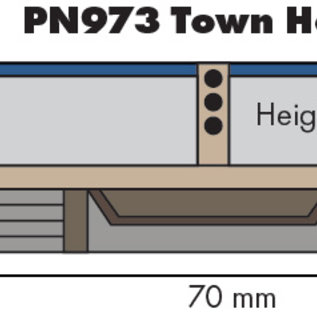 Metcalfe Metcalfe PN973 Herenhuis in halfreliëf (Schaal N)