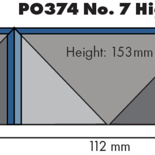 Metcalfe Metcalfe PO374 No. 7 High Street shop front (low relief) (H0/OO gauge)