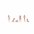 NOCH Noch 15958 Aktmodelle (Spur H0), 6 Figuren