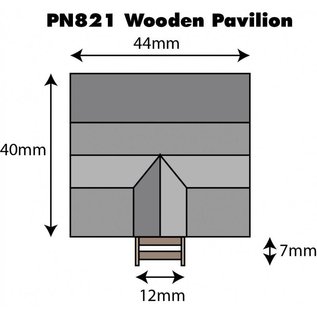Metcalfe Metcalfe PN821 Wooden Pavilion (N gauge)