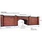Metcalfe Metcalfe PO246 Railway bridge in red brick (H0/OO gauge)