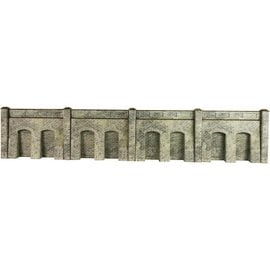 Metcalfe Metcalfe PO245 Steun- galerijmuren in grijze steen (Schaal H0/00, Karton)
