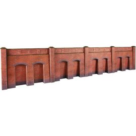 Metcalfe Metcalfe PO244 Retaining wall in red brick (H0/OO gauge)