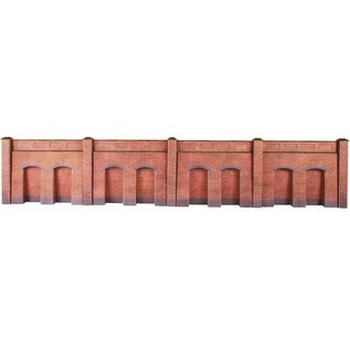 Metcalfe Metcalfe PO244 Retaining wall in red brick (H0/OO gauge)