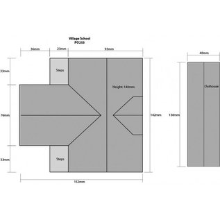 Metcalfe Metcalfe PO253 Village school (H0/OO gauge)