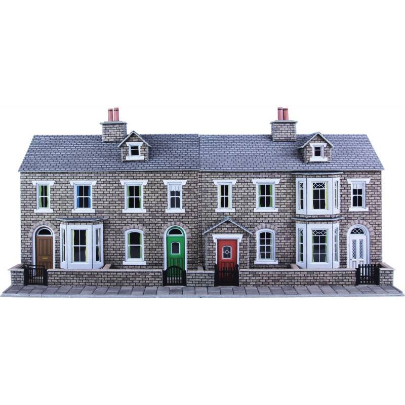 Metcalfe PO275 Low relief stone terraced houses (H0/OO gauge)