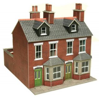 Metcalfe Metcalfe PO261 Red brick terraced houses (H0/OO gauge)