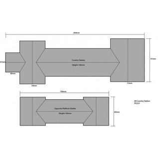 Metcalfe Metcalfe PO237 Station (Schaal H0/00, Karton)