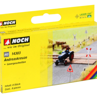 NOCH Noch 14303 Andreaskreuze (Spur H0) 8 Stück