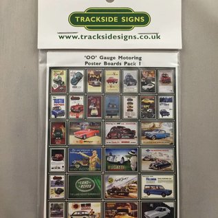 Trackside Signs Auto-Werbeposter (Baugröße H0/OO)