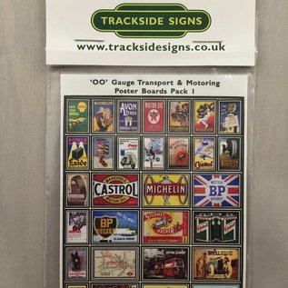 Trackside Signs Transport-reclame-posters (Schaal H0/00, Stickers)