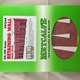 Metcalfe Metcalfe PO244 Arkadenstützmauer in rotem Backstein (Baugröße H0/OO)