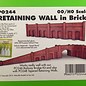 Metcalfe Metcalfe PO244 Retaining wall in red brick (H0/OO gauge)