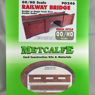 Metcalfe Metcalfe PO246 Railway bridge in red brick (H0/OO gauge)