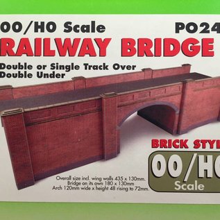 Metcalfe Metcalfe PO246 Railway bridge in red brick (H0/OO gauge)