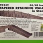 Metcalfe Metcalfe PO249 Tapered retaining wall in stone (H0/OO gauge)