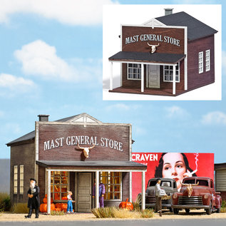 Busch Busch 9725 US False-Front Wood General Store  (Gauge H0)