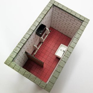 Ancorton Models Ancorton OOTB1 Platform toilet block ( OO/HO gauge, lasercut)