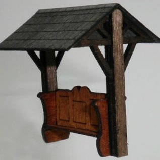 Ancorton Models Ancorton OOVS1 Überdachter Sitz (Spur H0/OO, lasercut)