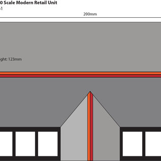 Metcalfe Metcalfe PO361 Modernes Einzelhandelsgebäude (Baugröße H0/OO)