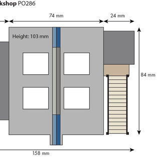 Metcalfe Metcalfe PO286 Verfallene Werkstatt (Baugröße H0/OO)