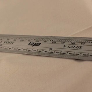 thumbnail image 2 of Expotools O Gauge Scale Ruler – 1/48 Scale – Model Railroad Tool – 74107 2 of 3