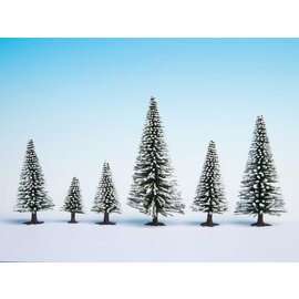 NOCH Noch 26828 Snowy Fir Trees, 25 pieces, 5 - 14 cm high