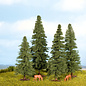 NOCH Noch 25232 Fir Trees, 4 pieces, 8 - 12 cm high