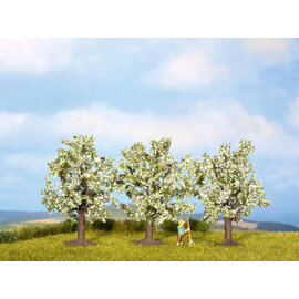 NOCH Noch 25111 Fruit trees blossoming, 3 pieces, 8 cm high