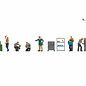 NOCH Noch 16250 Themed Figures Set "Workshop" (Gauge H0)