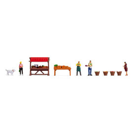 NOCH Noch 16225 Themed Figures Set "Vegetable Stall" (Gauge H0)