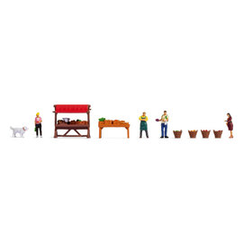 NOCH Noch 16225 Themed Figures Set "Vegetable Stall" (Gauge H0)