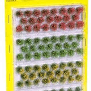 NOCH Noch 07010 Grasbüschel 12mm blühend 4 Farben