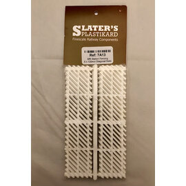 Slater's Plastikard Slater's 7A13 Station Fencing Diagonal Slats (8 pcs) (Gauge O)