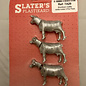 Slater's Plastikard Slater's 7A29 Shorthorn Cattle in white Metal (3 pcs)  (Gauge O)