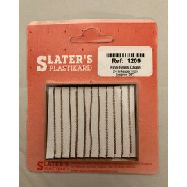 Slater's Plastikard Slater's 1209 Fine brass chain, approx. 92cm