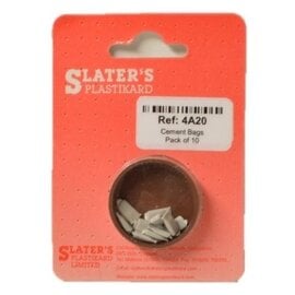 Slater's Plastikard Slater's 4A20 Cement bags (10 pcs) (Gauge H0/00)