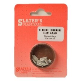 Slater's Plastikard Slater's 4A20 Zementsäcke (10 Stück) (Spur H0/00)