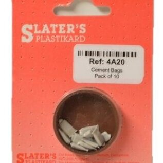 Slater's Plastikard Slater's 4A20 Cementzakken (10 stuks) (Schaal H0/00)