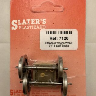 Slater's Plastikard Slater's 7120 Wagon Wheel, split spokes (2 x 2 pcs)  (Gauge O)